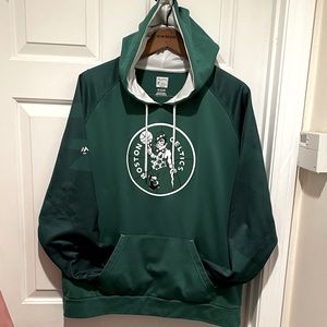 Men’s NBA Celtics Hoodie Sweatshirt Green Size XL Hardwood Classics Majestic